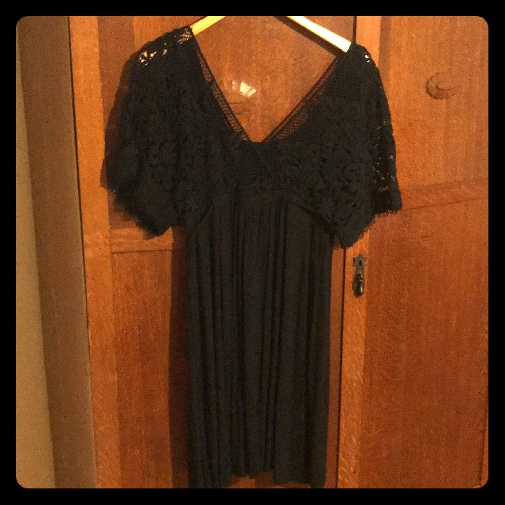 Bailey 44 jersey/crochet dress size M black